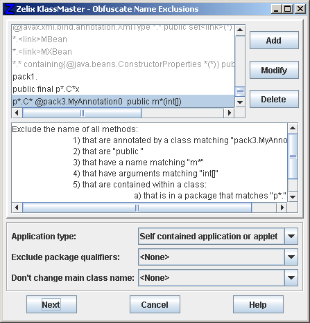 Zelix KlassMaster - Obfuscate Name Exclusions