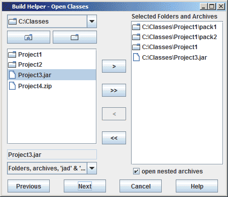 Build Helper - Open Classes