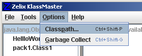 Options Classpath...