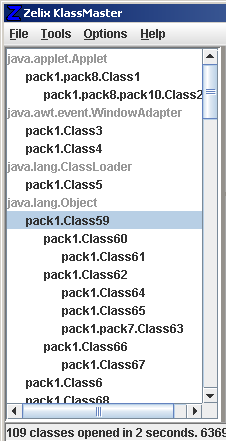 Class Hierarchy Pane