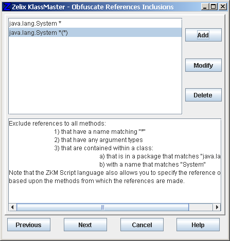 Zelix KlassMaster - Obfuscate Name Exclusions
