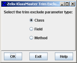 Zelix KlassMaster - Trim Exclude Parameter Type