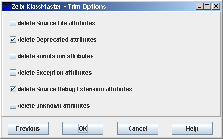 Zelix KlassMaster - Trim Options